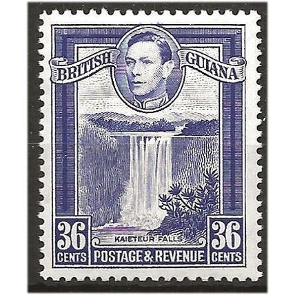 British Guiana 1938 SG313 36c Bright Violet Mounted Mint . .. .