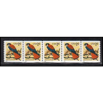 3044a 1c American Kestrel Very Fine MNH PNC 1111/5 YMCB Type II LD PA3635