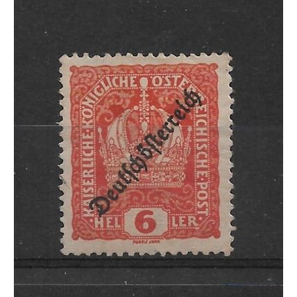 Austria.SG301 6h Imperial Austrian Crown (Orange).Mounted Mint.Aug22