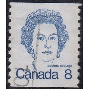 CANADA, 1974 8c ERII coil, SG 710 (Scott #604), used