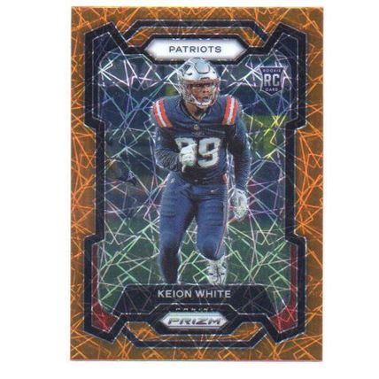 PRIZM ORANGE LASER PRIZM KEION WHITE ROOKIE REFRACTOR