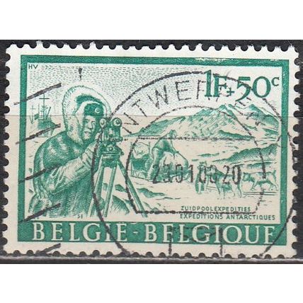 Belgique 1966 Michel 1448 O Cote (2008) 0.25 € Expéditions Antarctiques Relevés