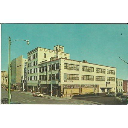 Texas EL PASO Knox Hotel & Bus Depot Postcard (59806-B)