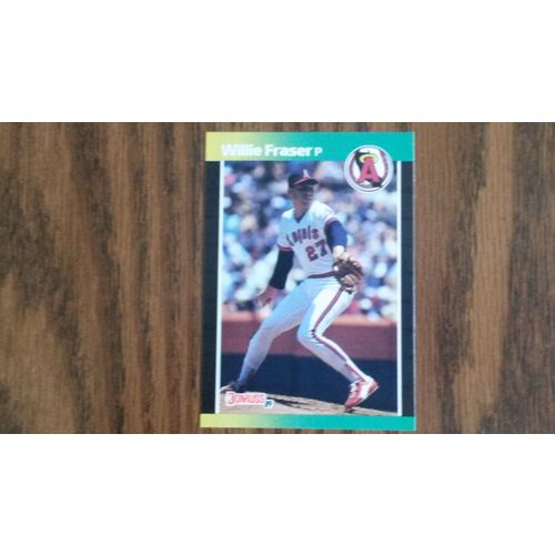 1989 Donruss Card # 567 Willie Fraser Mint (9) California Angels