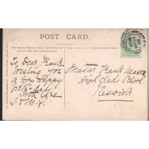Antique PC 1906 - With Best Wishes For A Happy Birthday