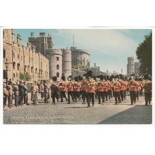 The Guards Band Castle Hill Windsor Postcard