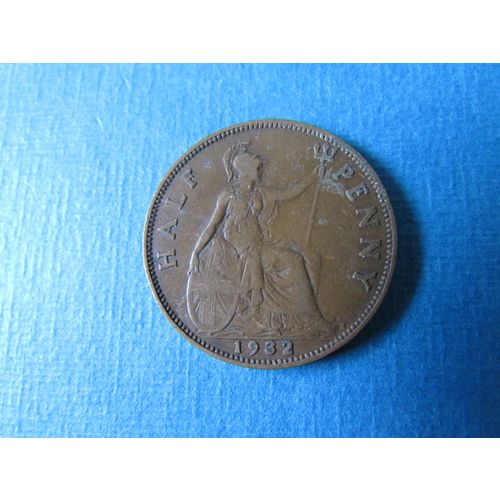 1932 GEORGE V HALFPENNY FREE POST. (j) AAJ