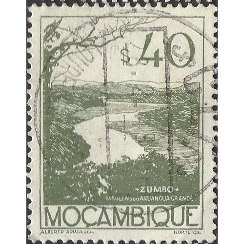 MOZAMBIQUE, Zumbo River, olive-grey 1948, 40$