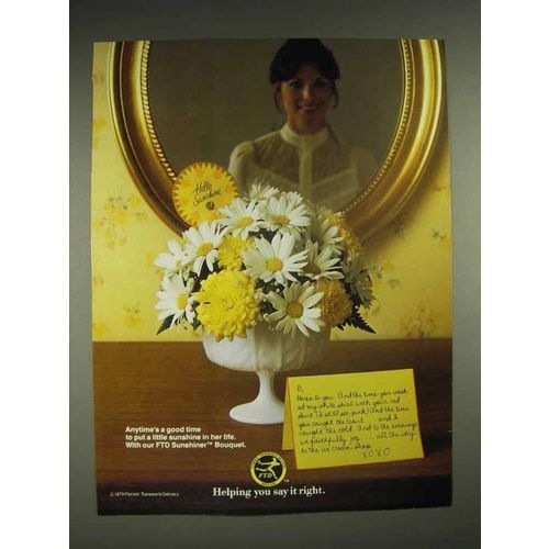 1980 FTD Florists Sunshiner Bouquet Ad