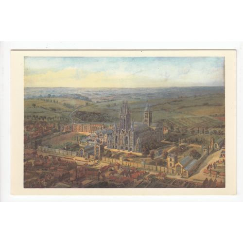 Artists Impression of the Abbey of St Edmundsbury Postcard R5599