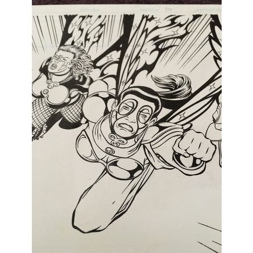 Trinity Angels #4 p20 (1997) Justice League Artist Maguire Angels in Flight