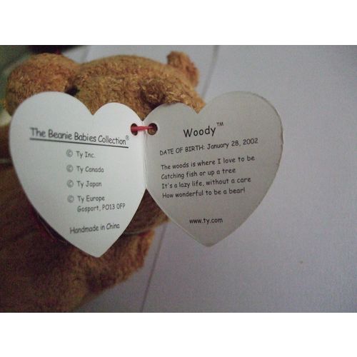 TY The Beanie Babies Collection Woody 2002 DOB January 28,2002
