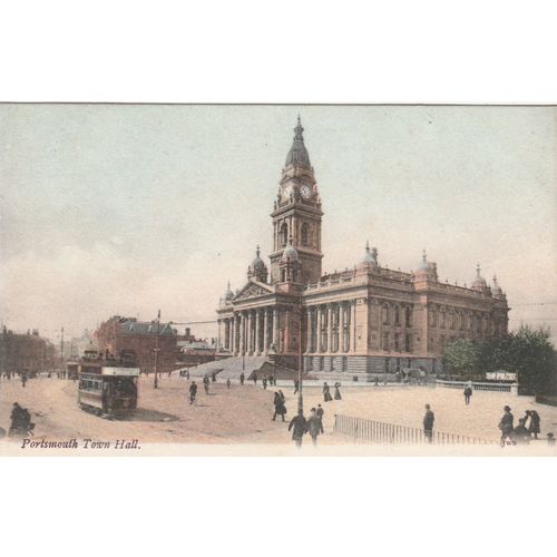 Portsmouth Town Hall Hampshire Postcard (HAM77564)