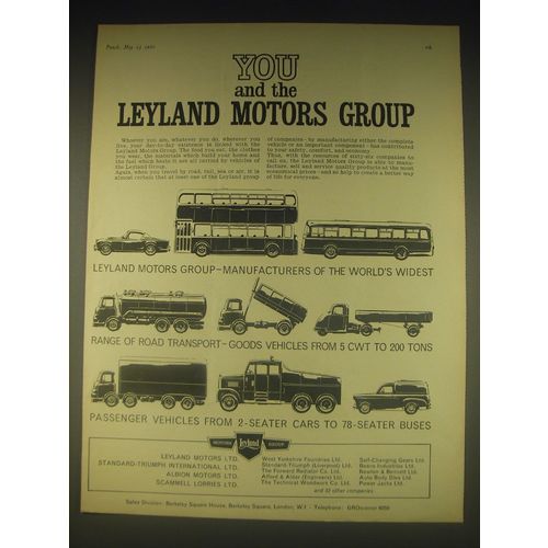 1962 Leyland Motors Group Ad - You and the Leyland Motors Group