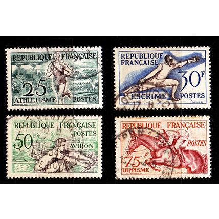 FRANKREICH FRANCE [1953] MiNr 0978 ex ( O/used ) [01] Olympiade