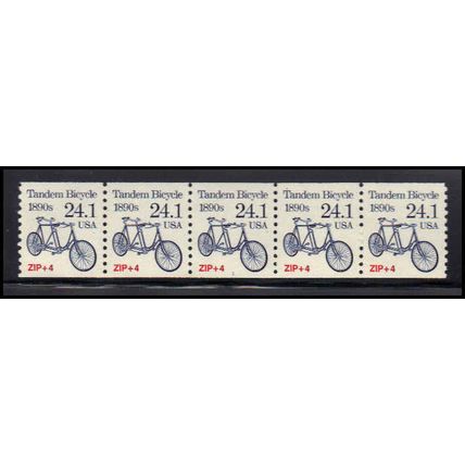 2266 24.1c Tandem Bicycle Very Fine MNH Dry Gum PNC 1/5 X1344