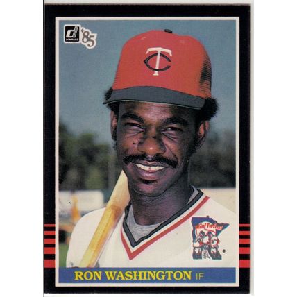 1985 Donruss baseball card 391 Ron Washington