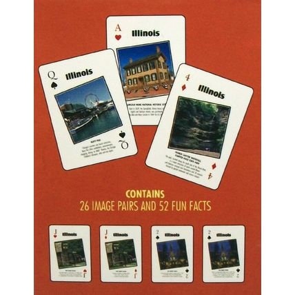 Illinois Souvenir Playing Cards