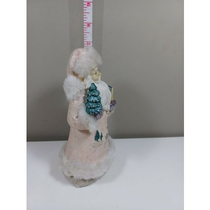 7 inch white resin santa