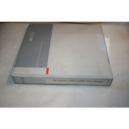 Hewlett Packard HP 83217A Test Software Introductiuon &Operation manual book