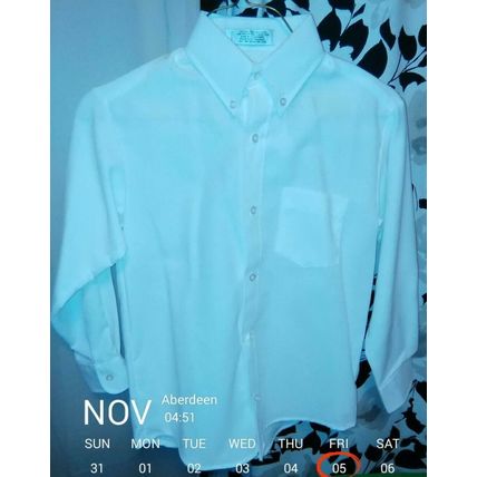 Youth Long Sleeve Van Huesen Dress Shirt, White, Long Sleeves, Size 8