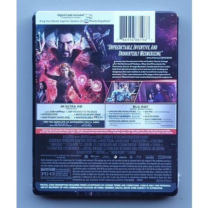 Doctor Strange In The Multiverse Of Madness Steelbook 4K Ultra HD Movie