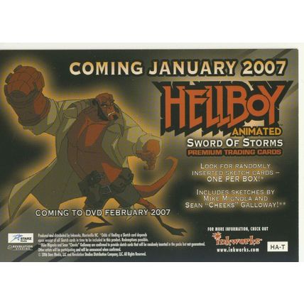 INKWORKS HELLBOY ANIMATED SWORD OF STORMS PROMO CARD