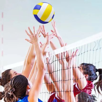 Blue White Yellow Volleyball PVC Soft Touch Indoor Outdoor Beach Size 5