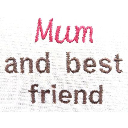 Shabby Chic Pillow Small Decorative Mum and Best Friend 24 CM Gift Home Decor