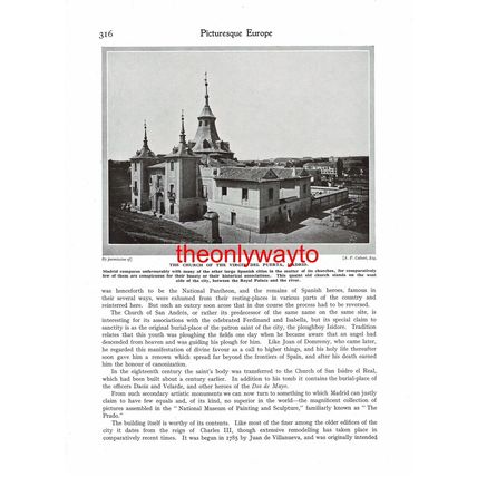 Throne Room, El Pardo, Madrid, (Virgin Del Puerta, Reverse), Book Illustration