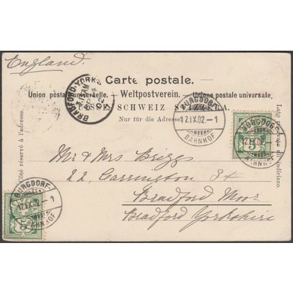 Gruss aus Burgdorf, Bern, 1902 - Robert Kaspar AK