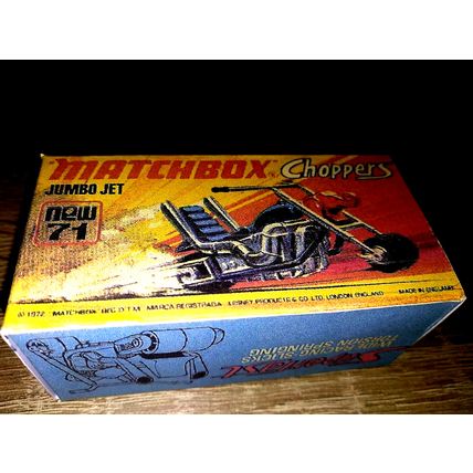 Matchbox - No71 Jumbo Jet motorcycle - Replica Box -
