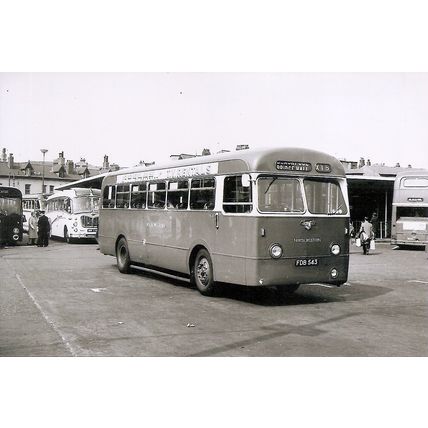 Black & White Photograph of North Western Road Car Ltd. - FDB 543