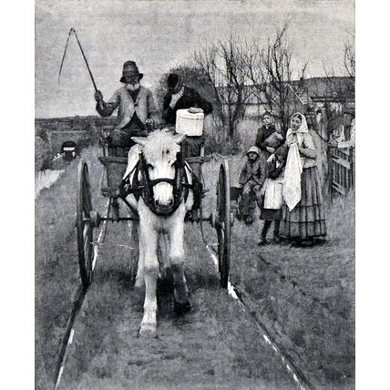 LEAVING HOME 1893 Henry Herbert La Thangue PRINT