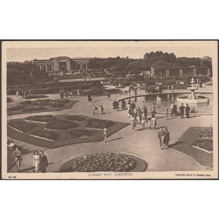 Stanley Park, Blackpool, Lancashire, c.1940s - Saidman Bros Postcard
