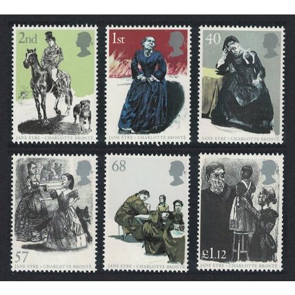 Great Britain 150th Death Anniversary of Charlotte Bronte 6v FV£5.27 2005