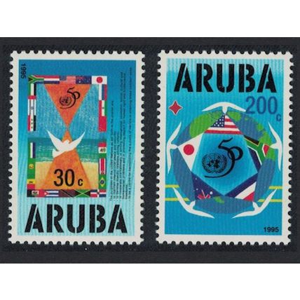 Aruba United Nations 2v 1995 MNH SG#158-159