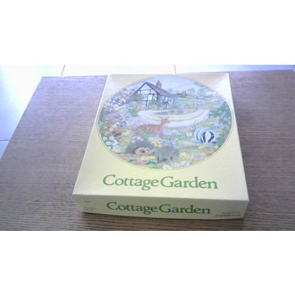 COTTAGE GARDEN Round Jigsaw Puzzle (500 Piece)