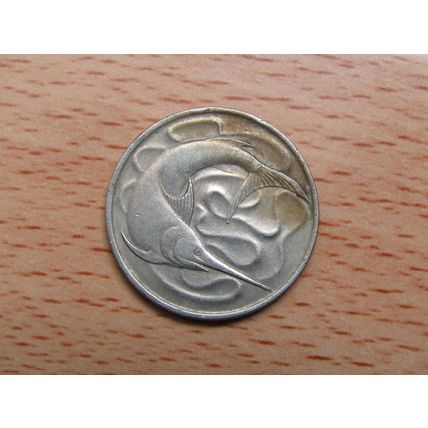 Singapore 1969 20 Cents Coin