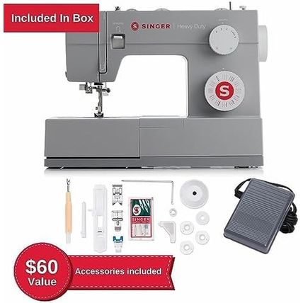 SINGER Heavy Duty 4432 High Speed Sewing Machine with Accessory Kit | Strong Mot