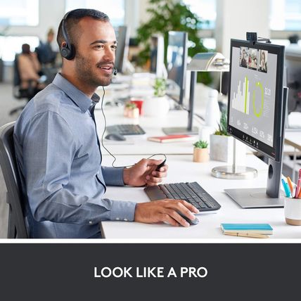 Logitech C920X HD Pro Webcam, Full HD 1080P/30Fps Video Calling, Clear Stereo Au