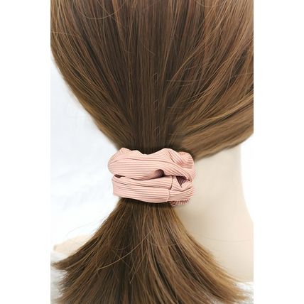 Delicacy Ribbed Hair Scrunchie with Hidden Zipper Pocket
