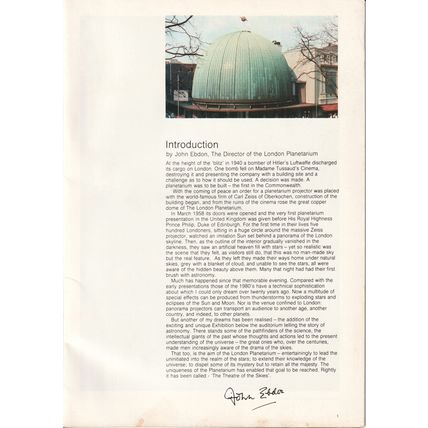 The London Planetarium (Guide Book)