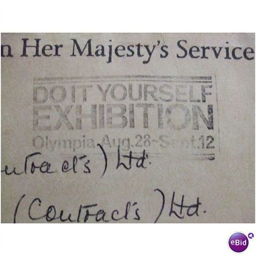 1970 GB Do It Yourself Exhibition Olympia Slogan OHMS Cover(2) Pontefract