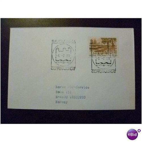 Finland 1981 Savonlinna Opera Festival Special Event Cover cancellation Music