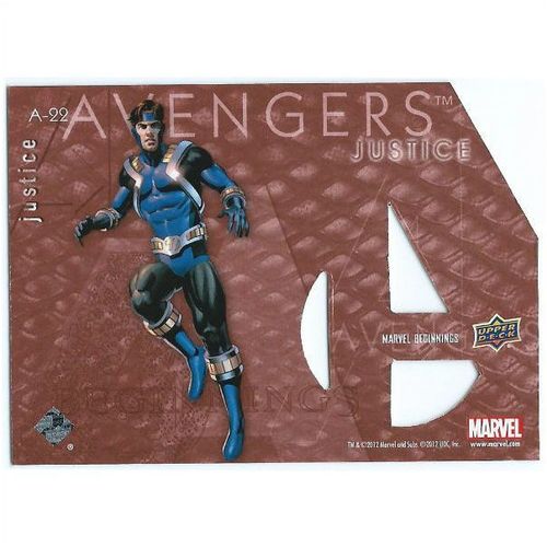 2012 Marvel Beginnings 2 Avengers Die-Cut - #A-22 - Justice