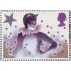 Great Britain 1985 Christmas 34p Panto Cat Unmounted Mint 2 SG 1307 Sc1128 stamp