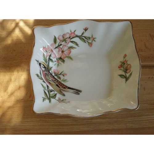 Royal Tuscan Audubon Birds Sweetmeat Dish