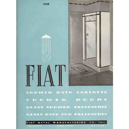 fiat metal manufacturing company 1938 shower cabinets vintage catalog