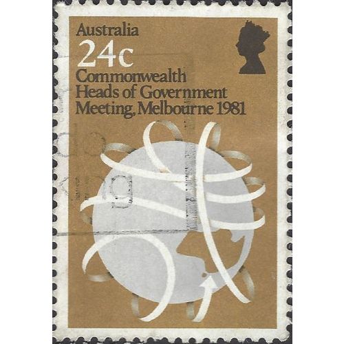 AUSTRALIA, Commonwealth Heads of Government, brown 1981, 24c, #3